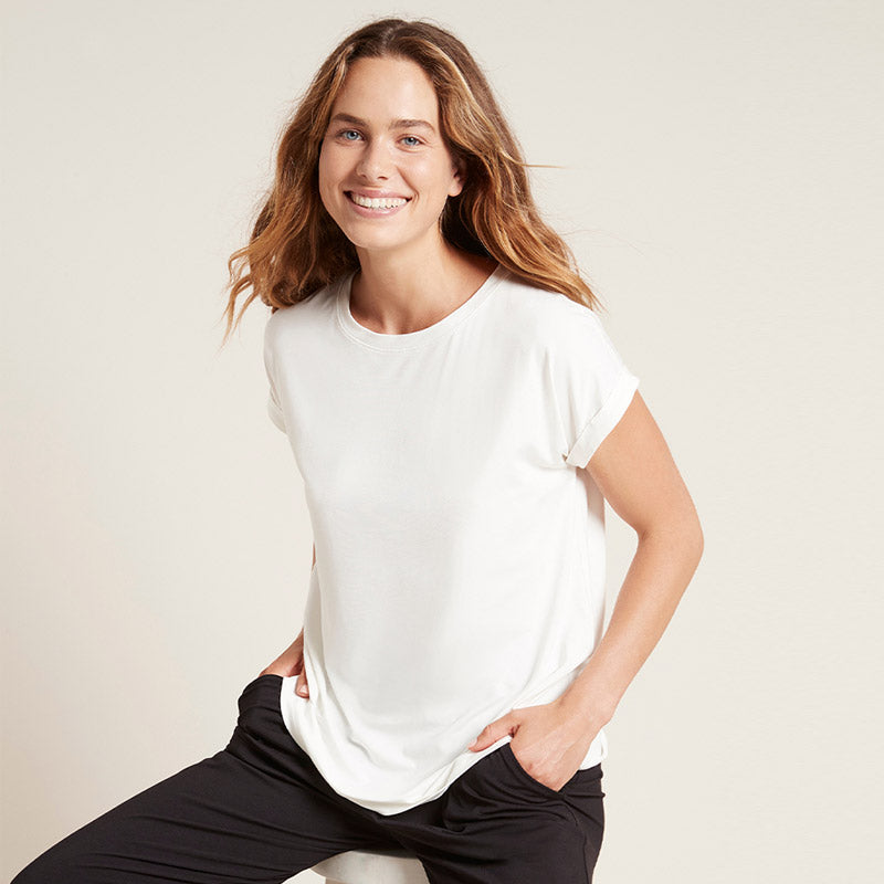 Boody ブーディ ダウンタイム ラウンジトップ 半袖Tシャツ