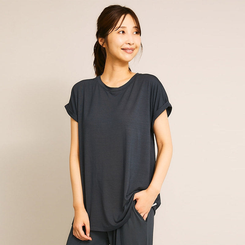 Boody ブーディ ダウンタイム ラウンジトップ 半袖Tシャツ