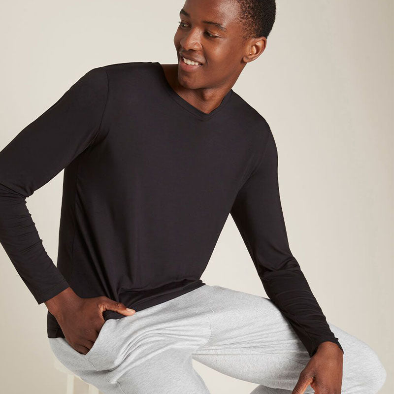 Boody ブーディ メンズ ロングスリーブクルーネックＴ