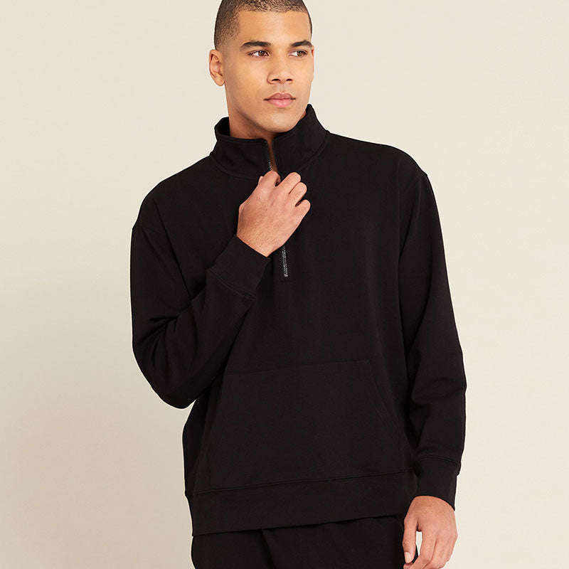 Boody ブーディ ユニセックス クォーター ジップセーター