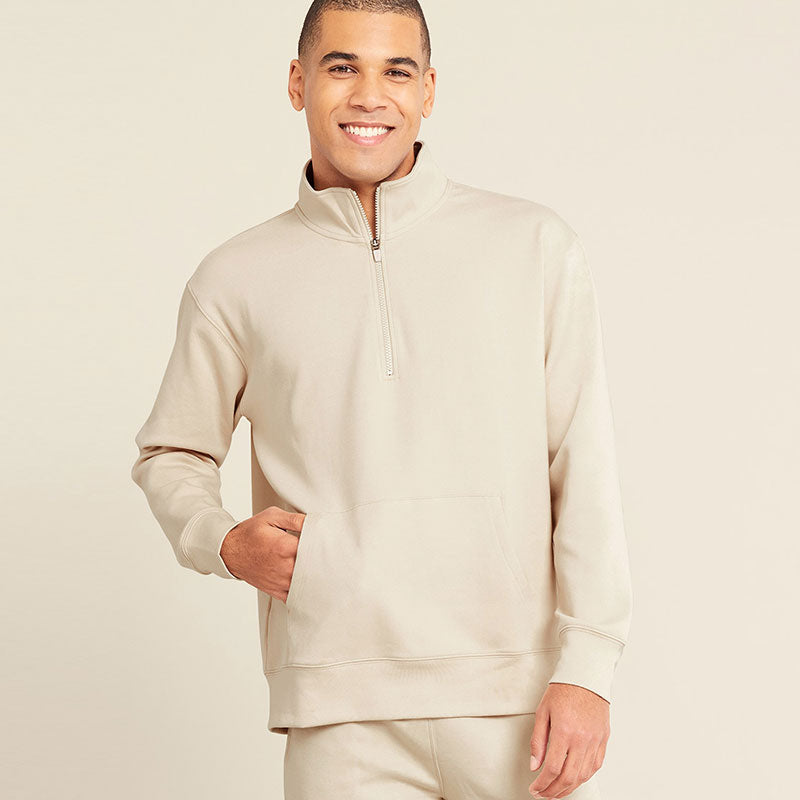 Boody ブーディ ユニセックス クォーター ジップセーター