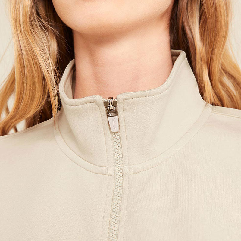 Boody ブーディ ユニセックス クォーター ジップセーター