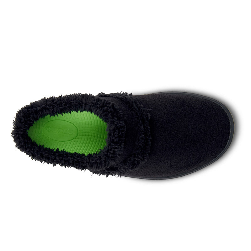 OOFOS WOMENS OOcOOzie Mule Black/Black ウーフォス ウィメンズ ウークージー ミュール ブラック リカバリーサンダル