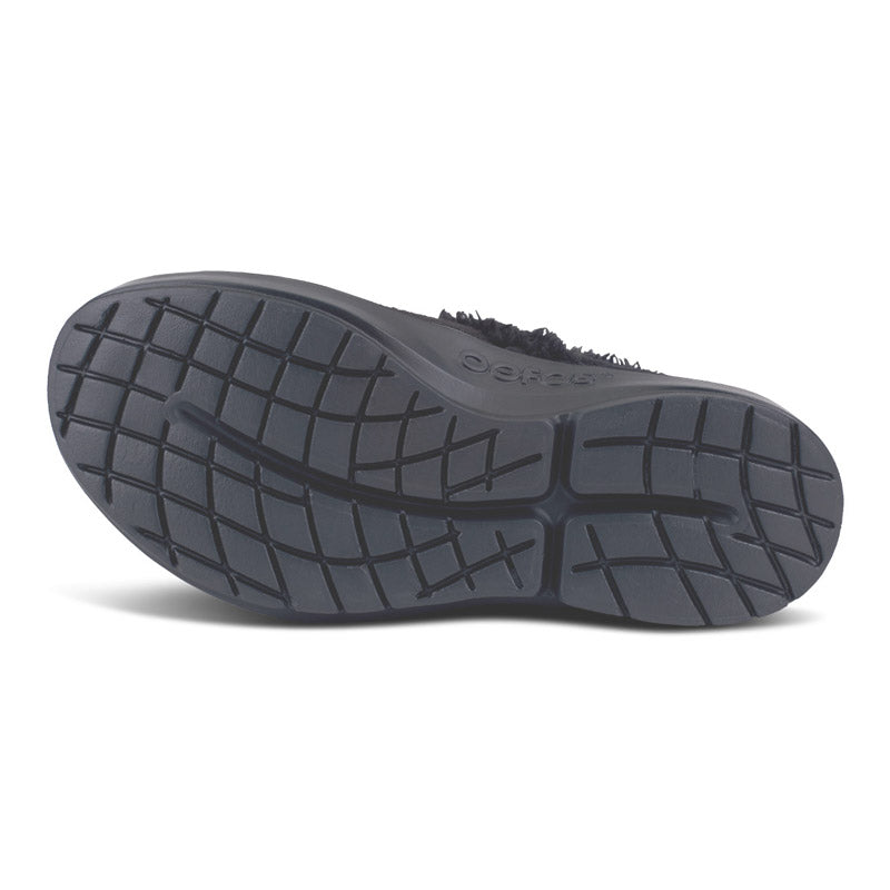 OOFOS WOMENS OOcOOzie Mule Black/Black ウーフォス ウィメンズ ウークージー ミュール ブラック リカバリーサンダル