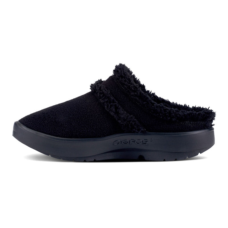 OOFOS WOMENS OOcOOzie Mule Black/Black ウーフォス ウィメンズ ウークージー ミュール ブラック リカバリーサンダル