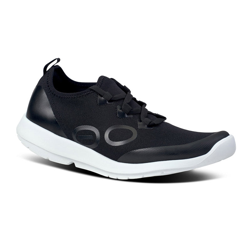 OOFOS WOMENS OOmg Sport Lace - White/Black ウーフォス ウィメンズ ウーエムジー スポーツ レース ホワイト ブラック リカバリーシューズ