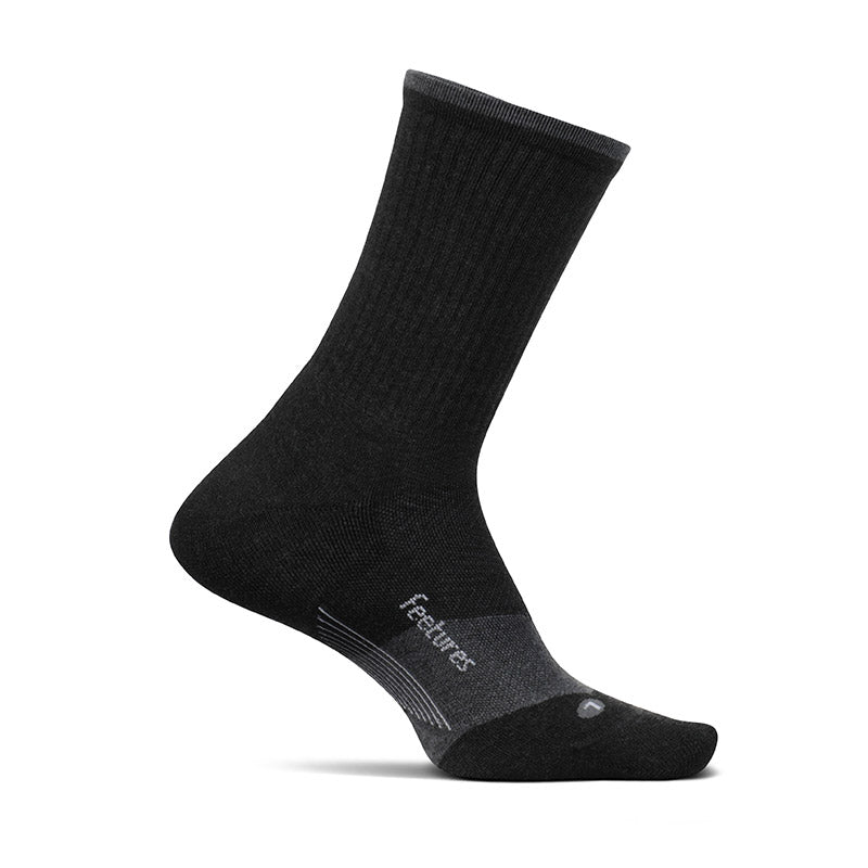 Feetures TRAIL MAX CUSHION MINI CREW - Charcoal フィーチャーズ  クルー丈 トレイル ソックス チャコール