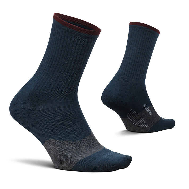 Feetures TRAIL MAX CUSHION MINI CREW - French Navy フィーチャーズ  クルー丈 トレイル ソックス フレンチ ネイビー