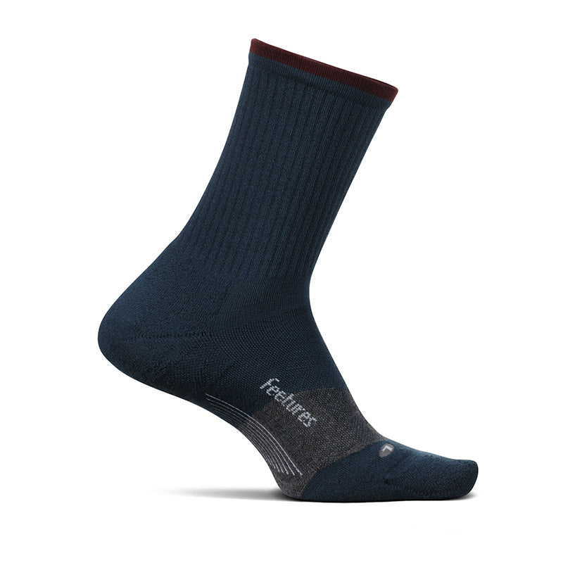 Feetures TRAIL MAX CUSHION MINI CREW - French Navy フィーチャーズ  クルー丈 トレイル ソックス フレンチ ネイビー
