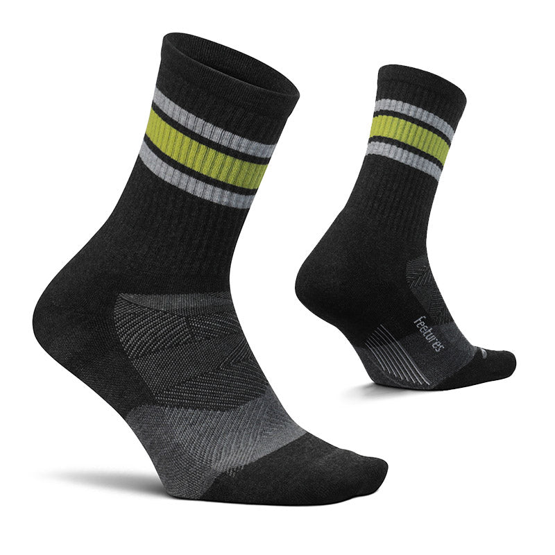 Feetures TRAIL MAX CUSHION MINI CREW - Trail Blaze Charcoal フィーチャーズ  クルー丈 トレイル ソックス トレイルブレイズチャコール