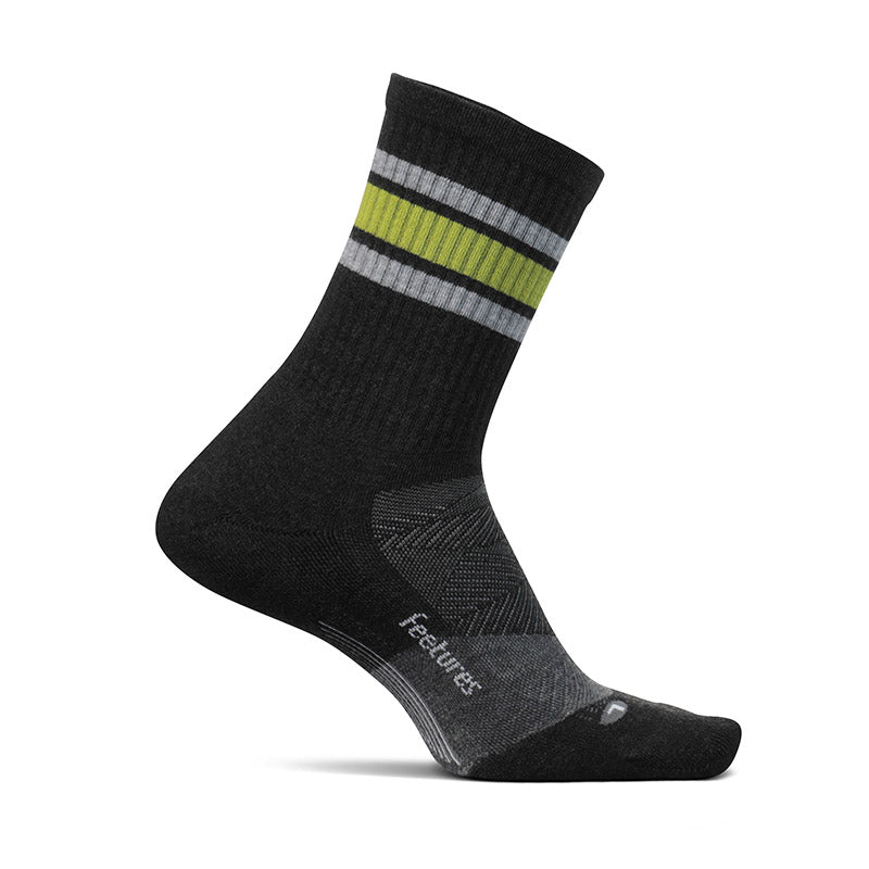 Feetures TRAIL MAX CUSHION MINI CREW - Trail Blaze Charcoal フィーチャーズ  クルー丈 トレイル ソックス トレイルブレイズチャコール