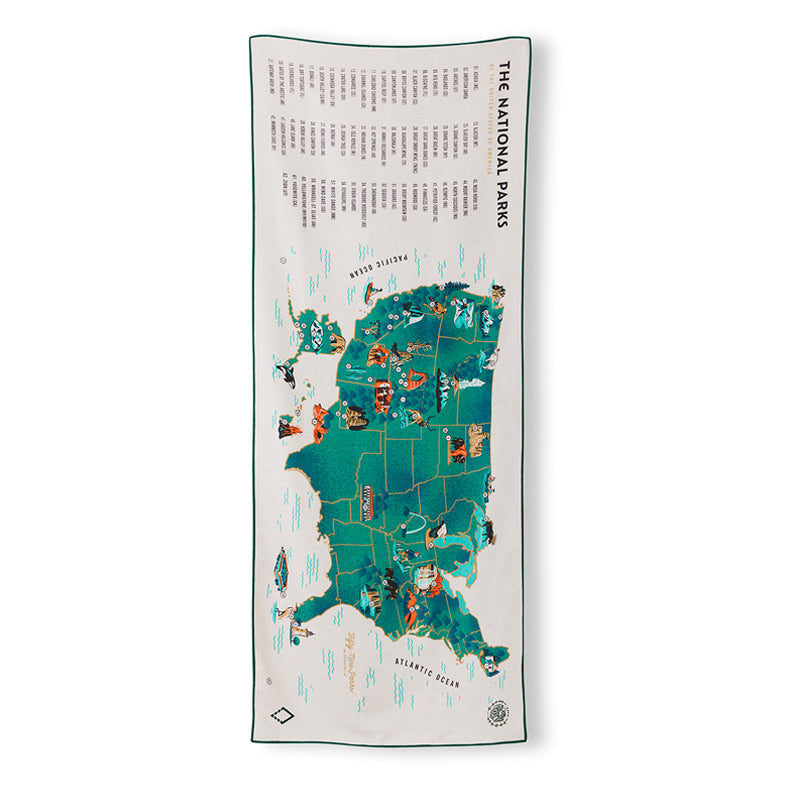 NOMADIX 59 PARKS US MAP TOWEL ノマディックス タオル