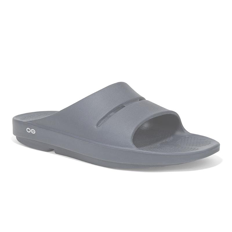 OOFOS OOahh - Slate ウーフォス ウーアー スレート リカバリーサンダル