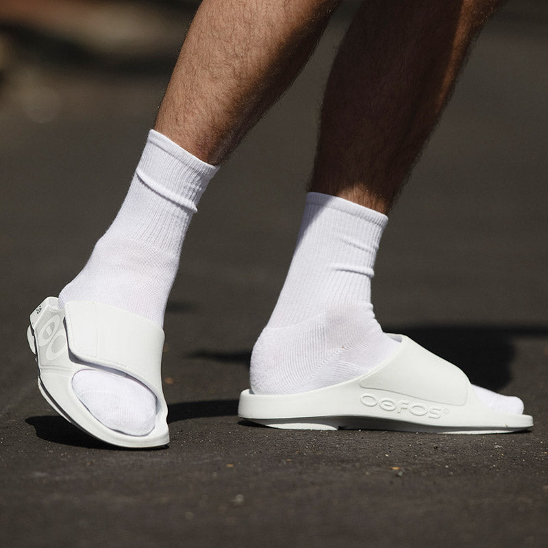 OOFOS OOahh Sport Flex -White ウーフォス ウーアー スポーツ フレックス ホワイト リカバリーサンダル