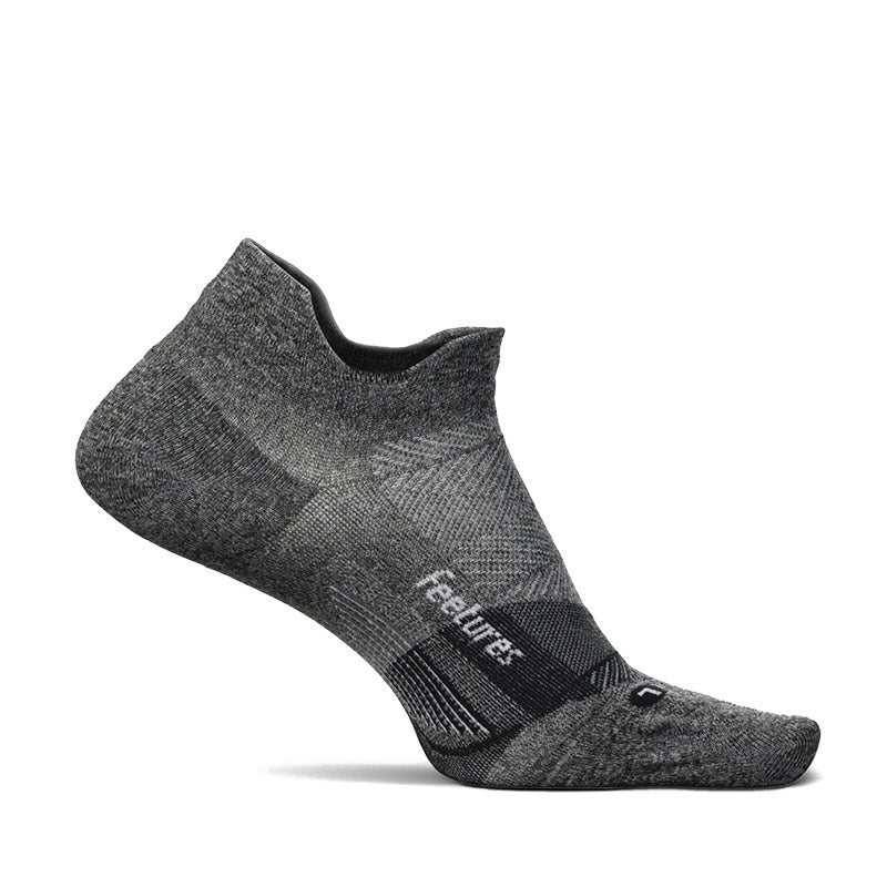 Feetures ELITE ULTRA LIGHT NO SHOW TAB - Gray フィーチャーズ アンクル丈 ランニングソックス グレー