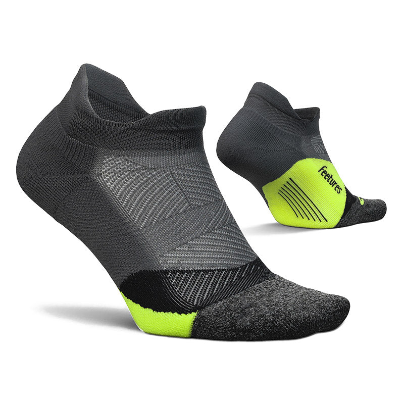 Feetures ELITE LIGHT CUSHION NO SHOW TAB - Midnight Neon フィーチャーズ アンクル丈 ランニングソックス ミッドナイト ネオン
