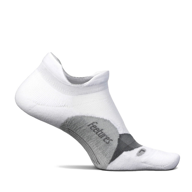 Feetures ELITE LIGHT CUSHION NO SHOW TAB - White フィーチャーズ アンクル丈 ランニングソックス ホワイト