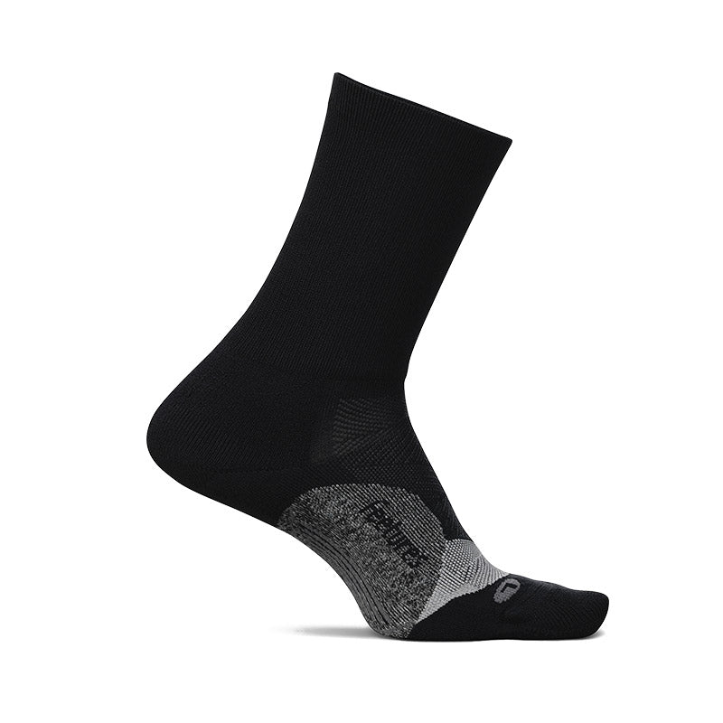 Feetures ELITE LIGHT CUSHION MINI CREW - Black フィーチャーズ クルー丈 ランニングソックス ブラック
