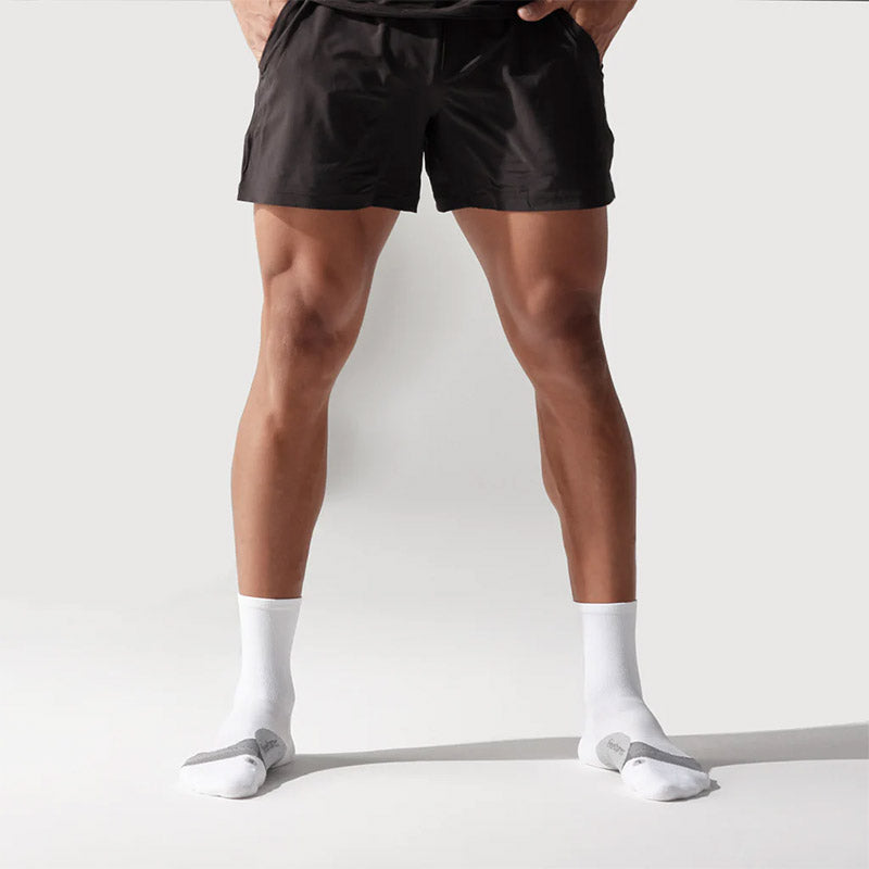 Feetures ELITE LIGHT CUSHION MINI CREW - White フィーチャーズ クルー丈 ランニングソックス ホワイト