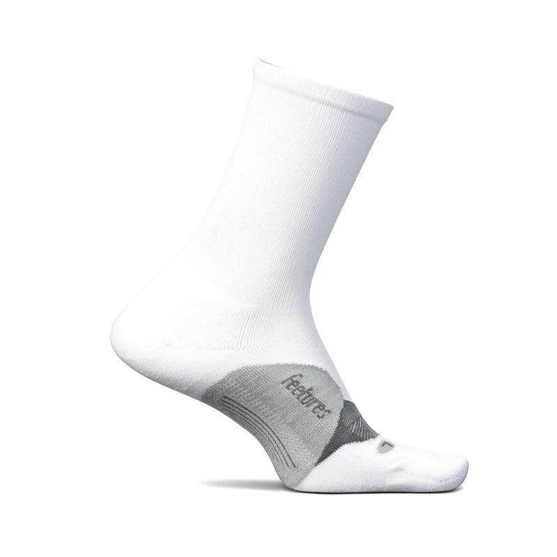 Feetures ELITE LIGHT CUSHION MINI CREW - White フィーチャーズ クルー丈 ランニングソックス ホワイト